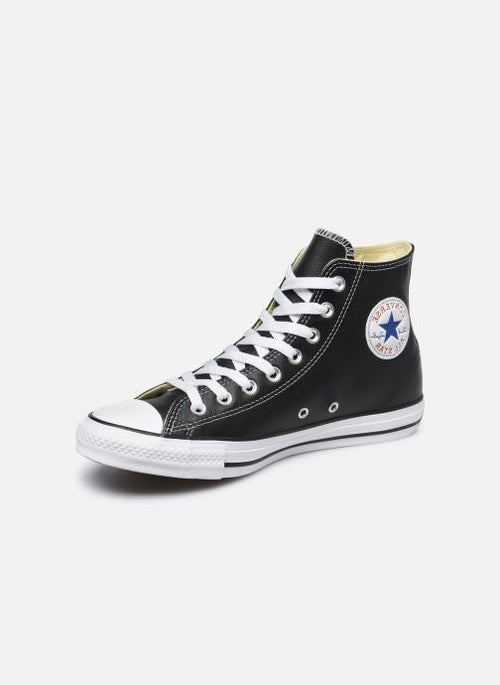 All Star Leather Hi Sneakers - Black - Mixed - Converse - The Bradery