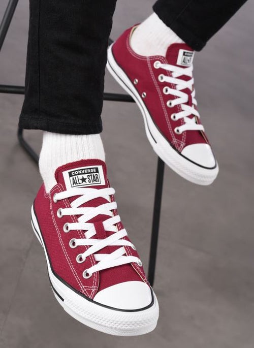 Baskets Ct All Star Canvas Ox - Bordeaux - Mixed - Converse - The Bradery
