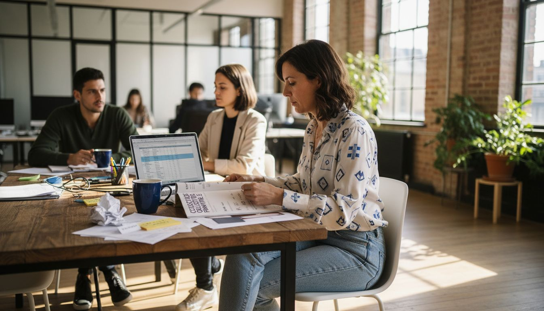 L’équipe s’active aux derniers préparatifs pour la vente privée.