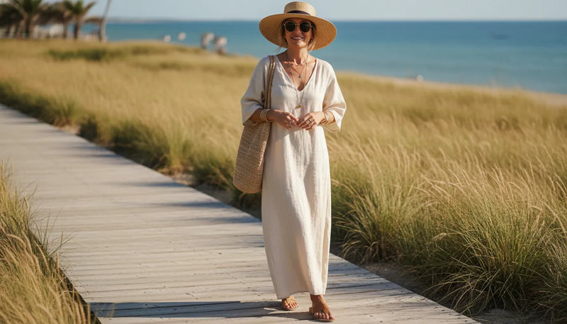 Adopter le beige summer outfit women : l'élégance solaire au quotidien