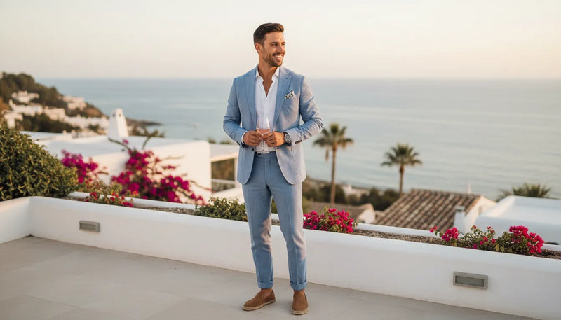 Comment choisir sa tenue de fête de fiançailles homme en été