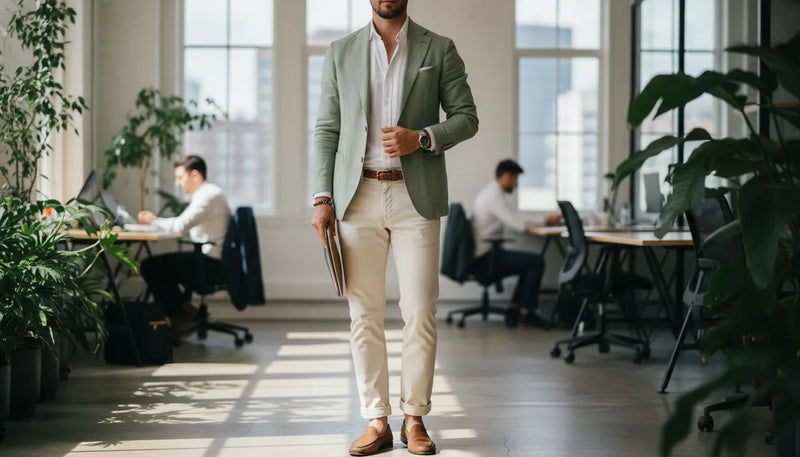 Comment composer une tenue de bureau d'été pour homme