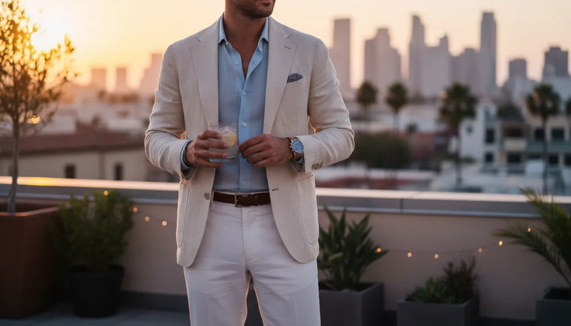 Comment composer une tenue de soirée d'été pour homme avec style