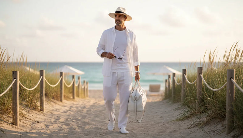 Comment maîtriser le look monochrome blanc pour homme cet été