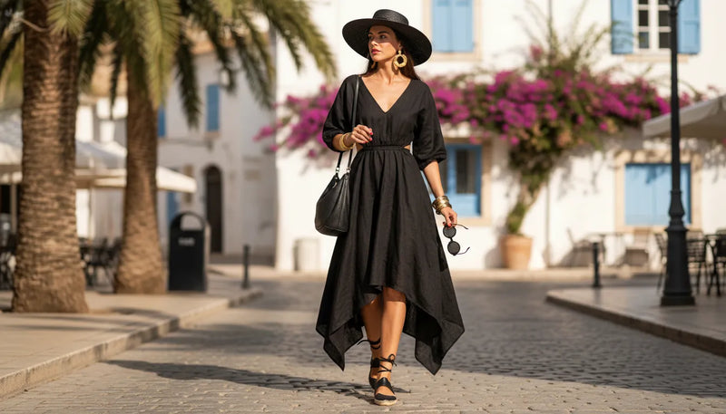 Comment porter du noir en été : nos idées de tenues chic