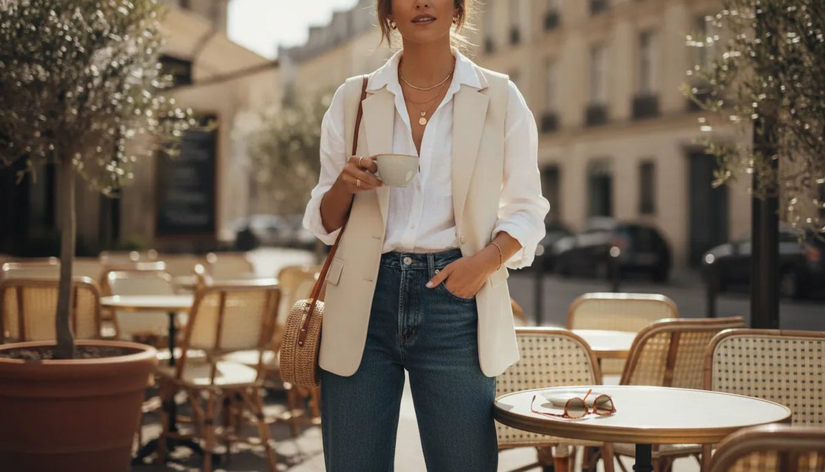 Comment porter le gilet de costume femme de façon casual