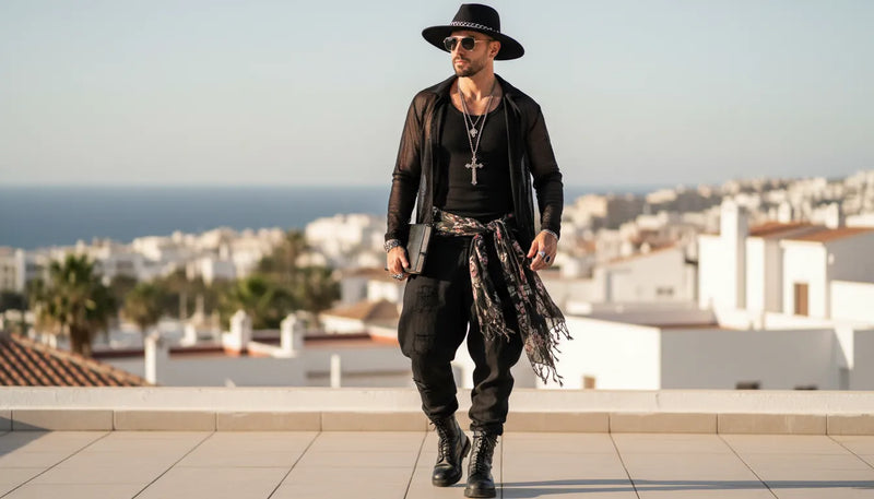 Comment porter le style gothique pour homme en plein été