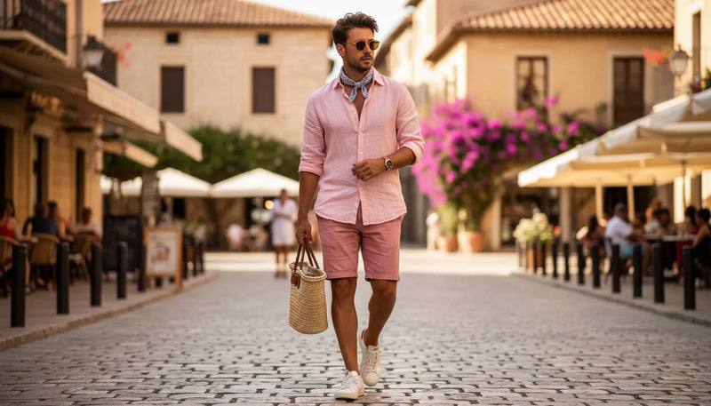 Comment porter une tenue rose pour homme cet été