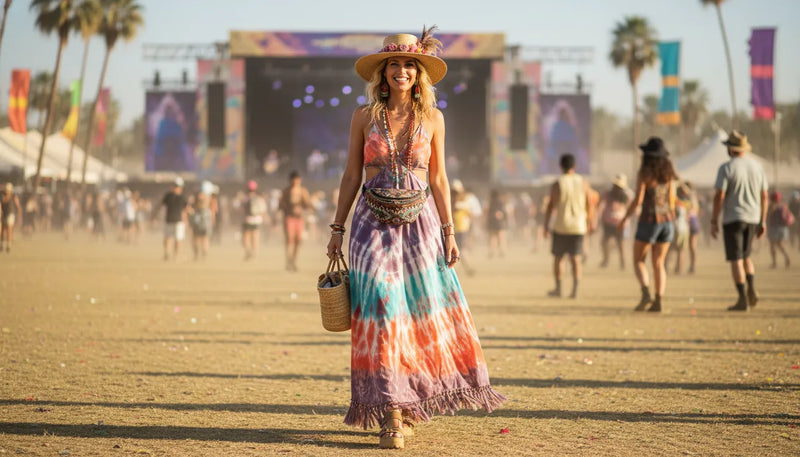 Dix idées de tenues de festival pour femme cet été
