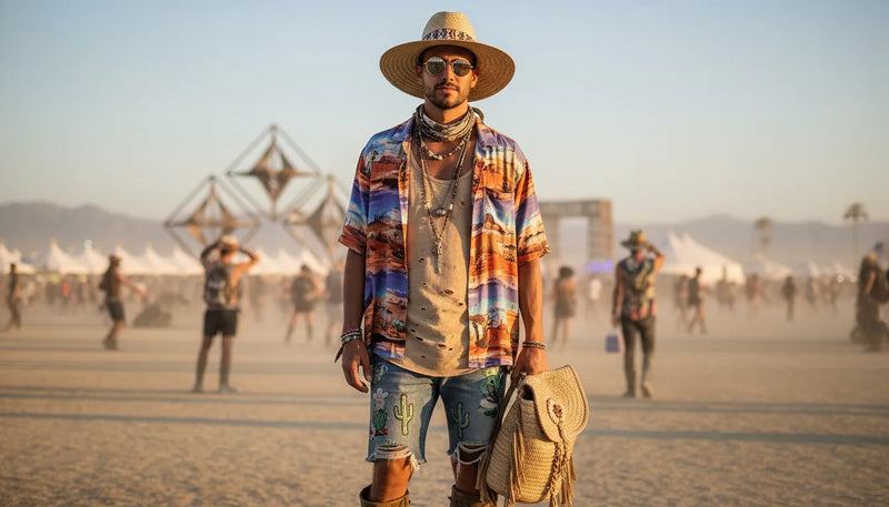 Hard summer outfits for men : le style festivalier masculin