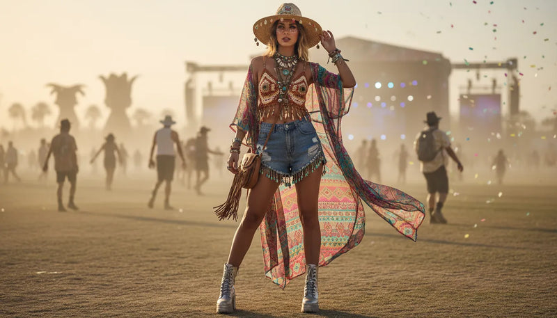 Hard summer outfits pour femme : maîtriser le look festivalier