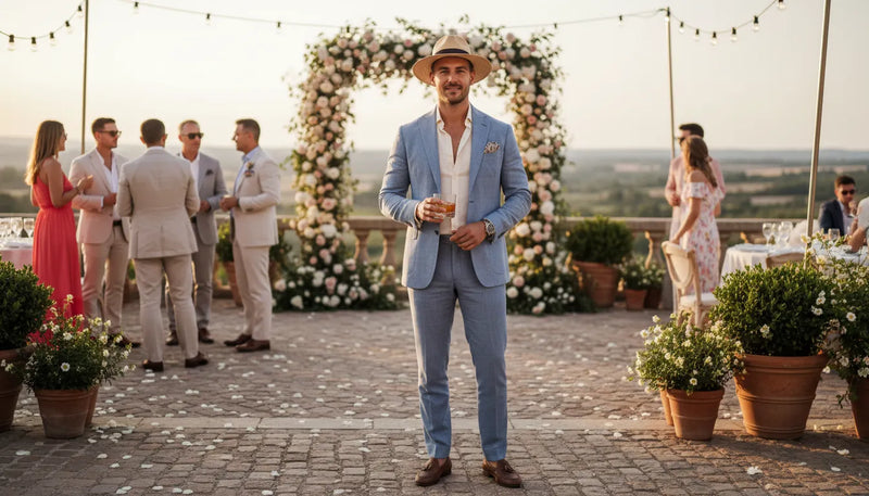 Idées de tenues pour un mariage d'été au masculin
