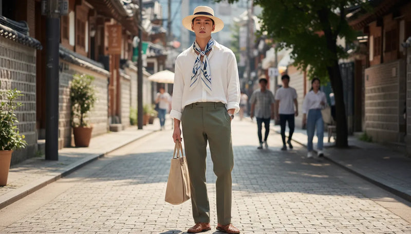Korean style summer outfits men : l'art du vestiaire estival