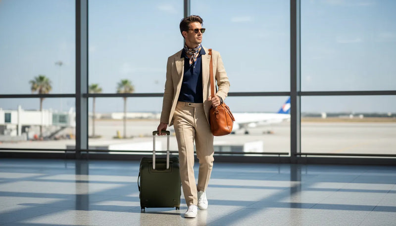 L'art de la tenue d'aéroport homme pour voyager avec style cet été