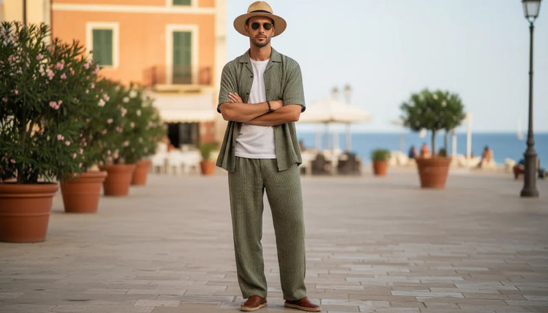 L'art de porter l'ensemble d'été deux pièces pour homme