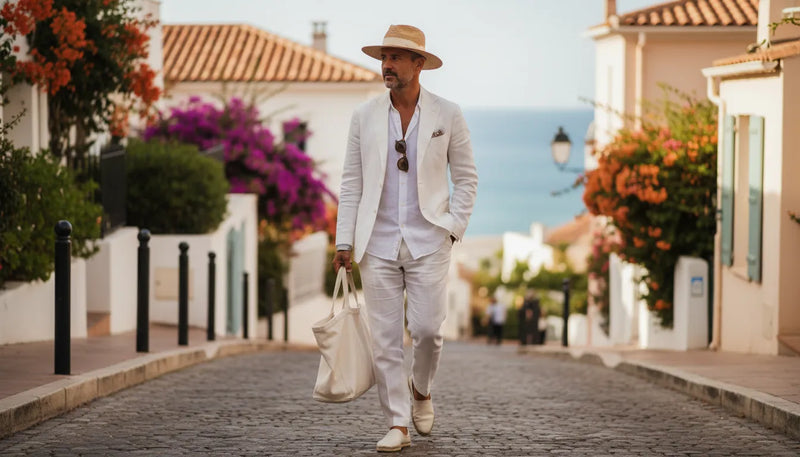 L'art de porter la tenue d'été blanche pour homme avec style