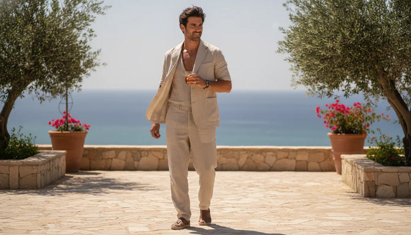 L'ensemble deux-pièces homme : le vestiaire idéal de l'été