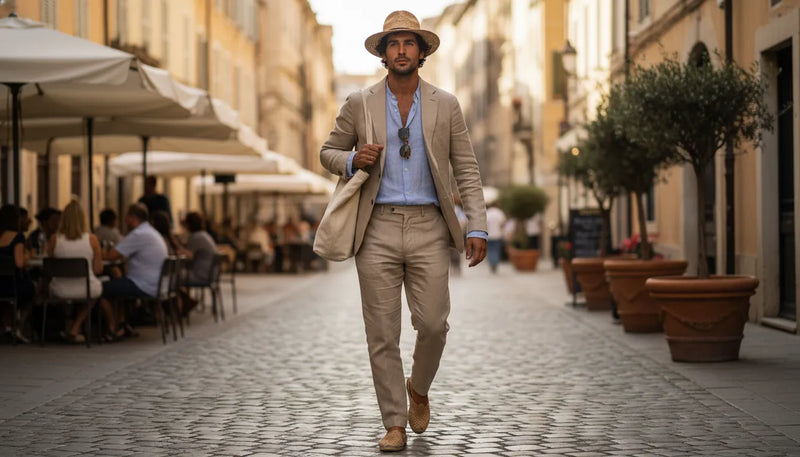 L'ensemble en lin pour homme : l'incontournable de l'été