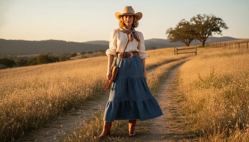 La tenue de campagne été femme : l'élégance western chic