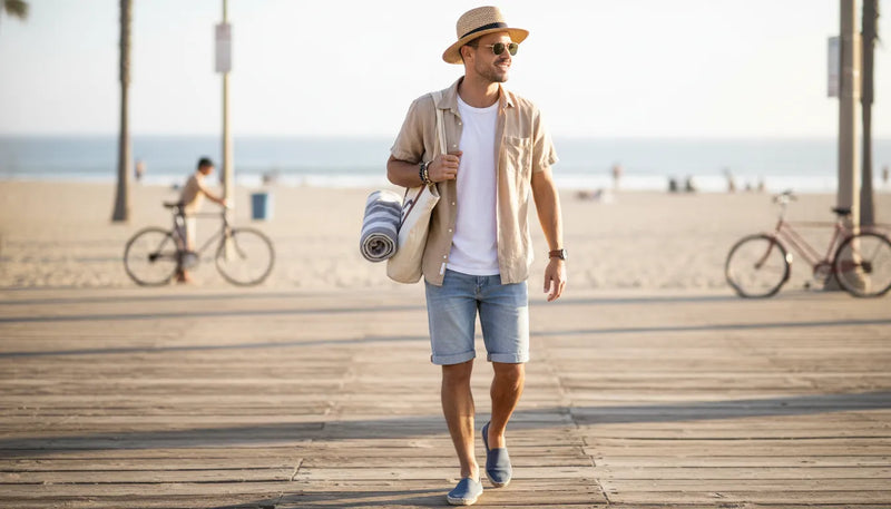 Le style californien homme : l'art de la tenue d'été décontractée