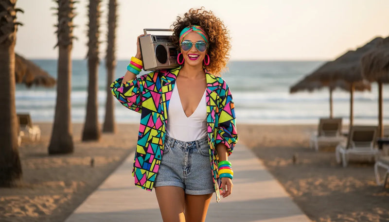 Look années 80 pour femme : l'été en mode rétro chic