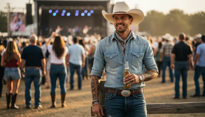 Look concert country homme été : le guide du style western