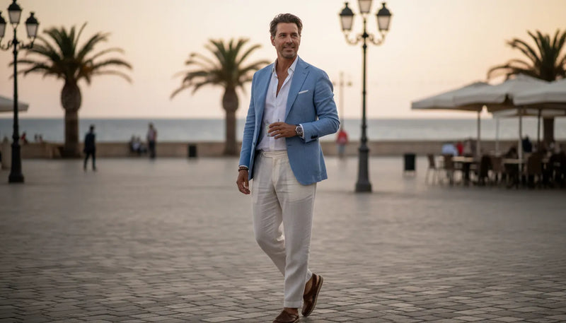 Look de soirée été homme : être élégant sans avoir chaud