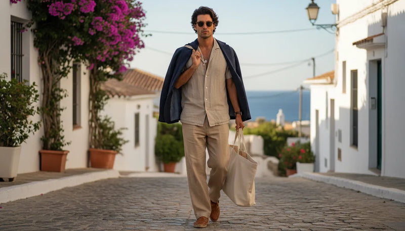 Look en lin pour homme : maîtriser l'élégance estivale