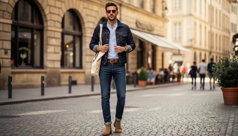 Look jean bleu foncé homme été : nos conseils de style
