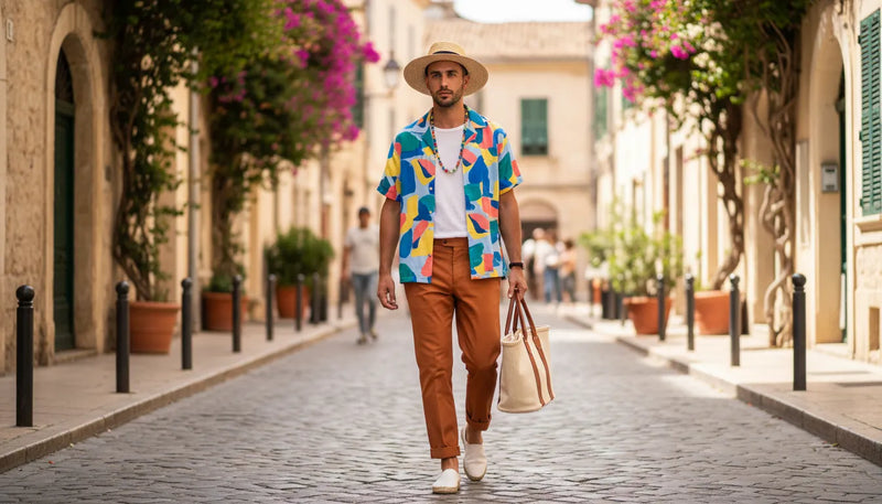 Porter des tenues d'été colorées pour homme avec style