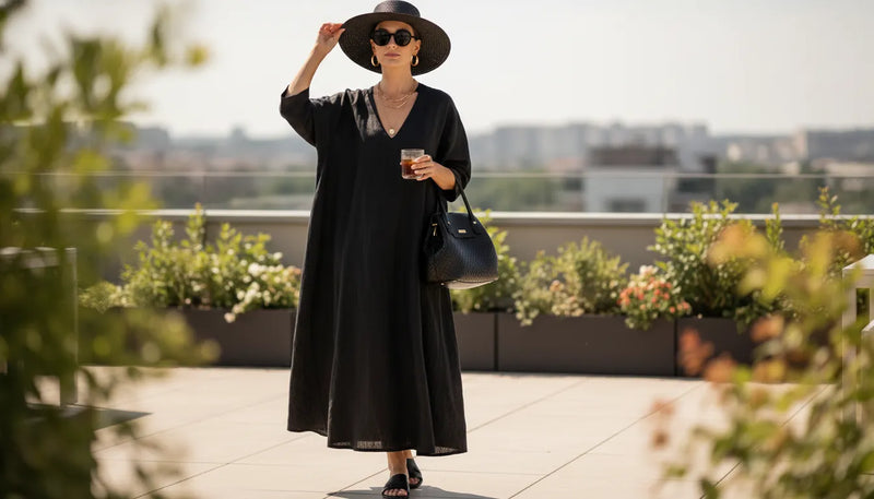 Porter du noir en été : comment maîtriser ce look avec élégance