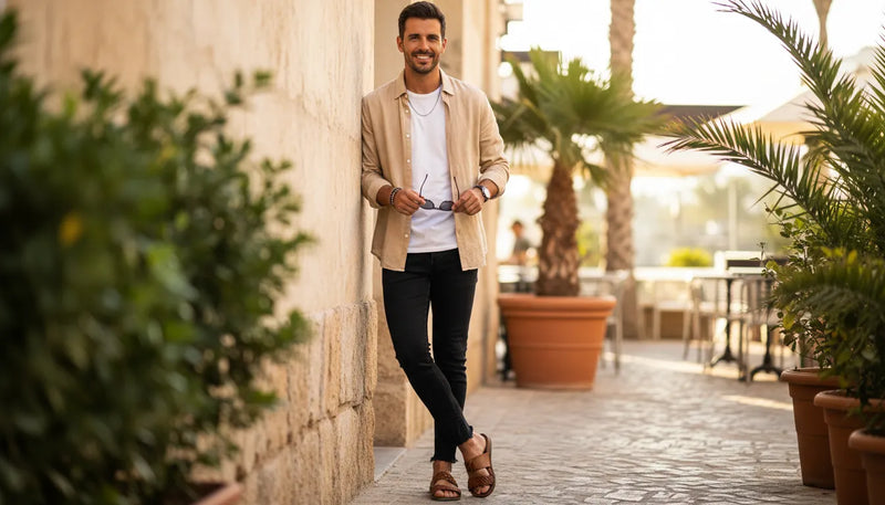 Porter le jean noir homme en été : styles et inspirations