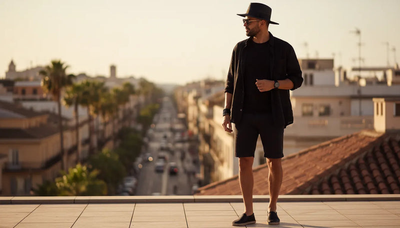 Porter le noir en été : le guide du look all black masculin