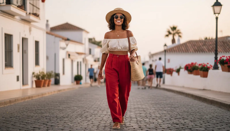 Porter le pantalon rouge en été : idées de looks et conseils style