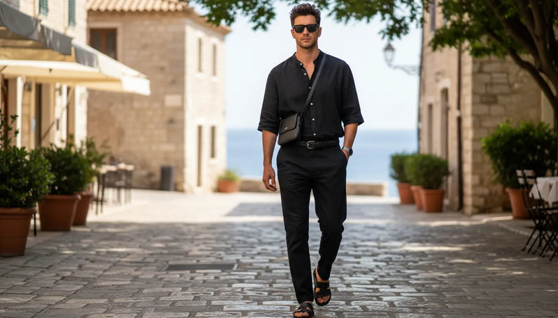 Porter le total look noir en été : le guide du style masculin