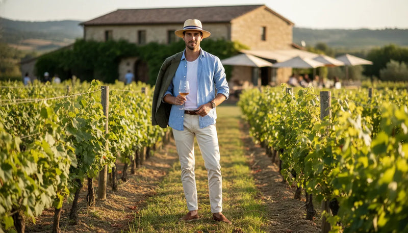 Quelle tenue homme porter pour une dégustation au domaine cet été ?