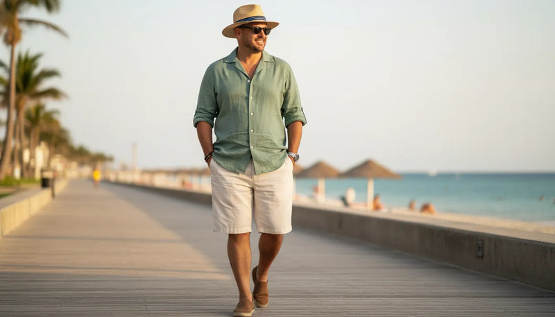 Style d'été pour hommes corpulents : maîtriser l'allure