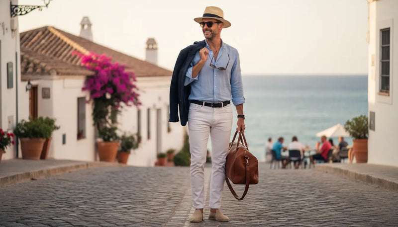 Tenue avec un jean blanc pour homme : l'essentiel de l'été