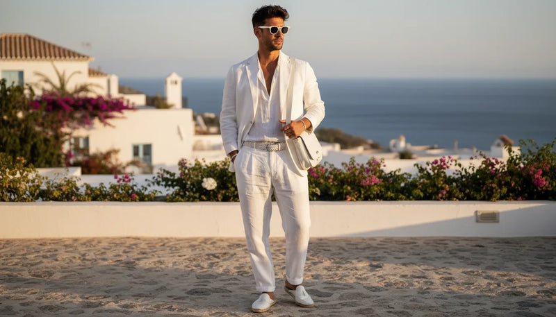 Tenue blanche homme : maîtriser le look monochrome en été