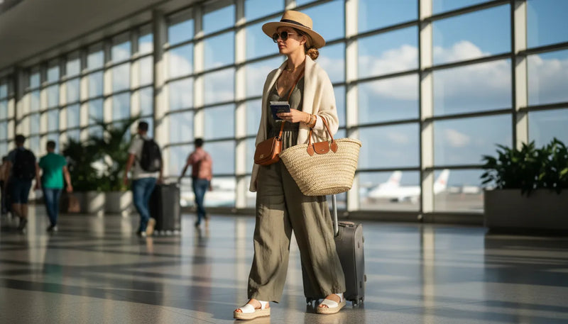 Tenue d'aéroport pour femme en été : allier style et confort