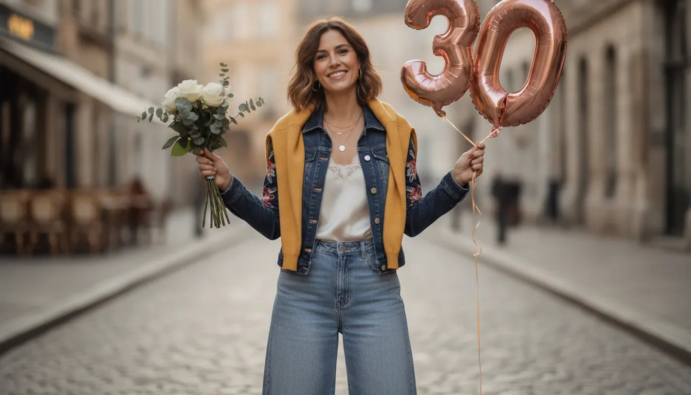Tenue d'anniversaire femme en jean et haut : l'art du style