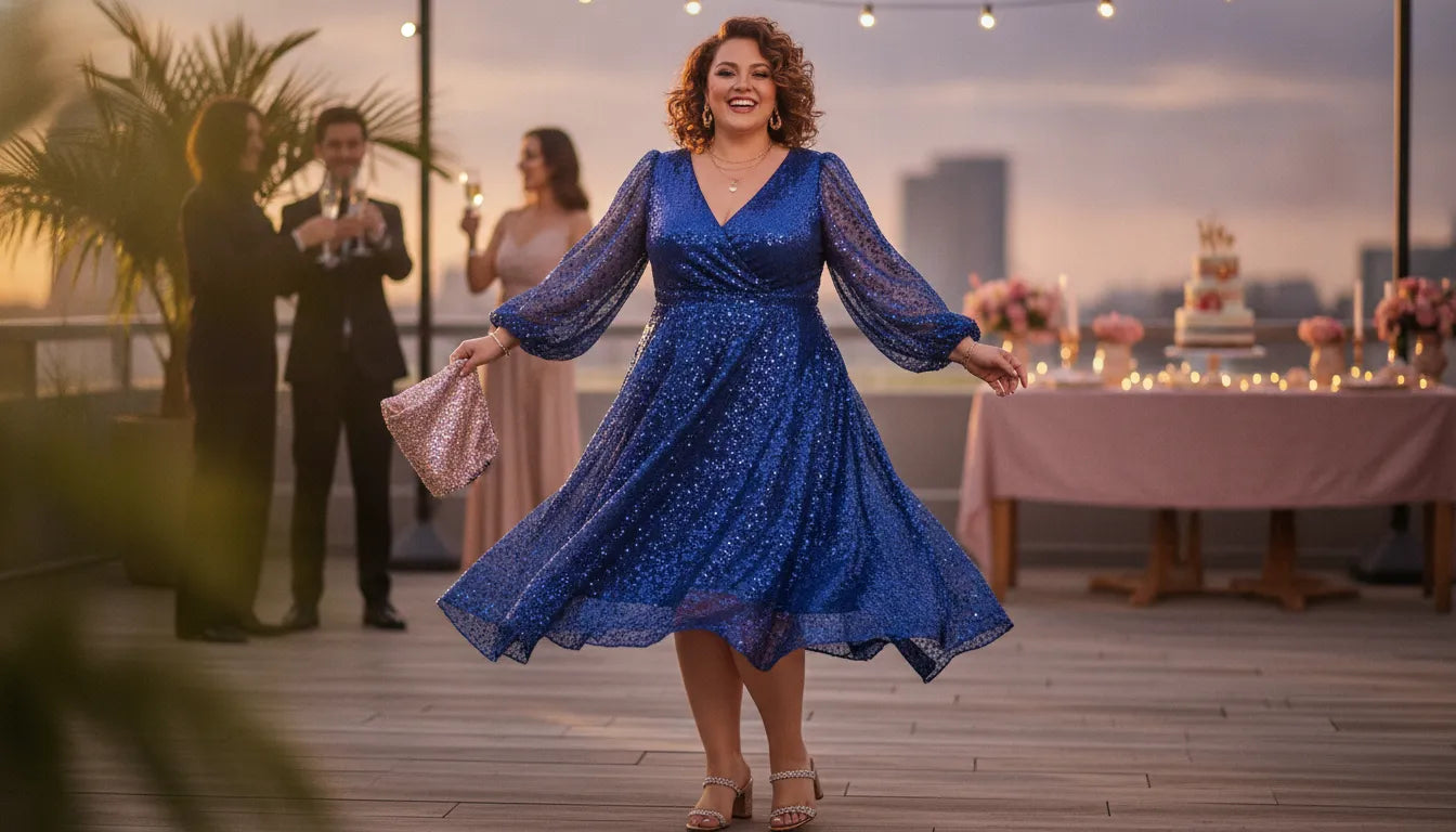 Tenue d'anniversaire grande taille : nos idées de looks