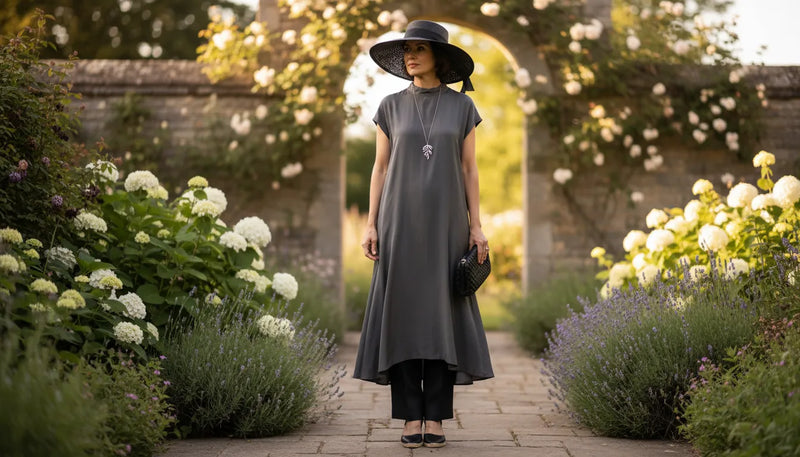 Tenue d'enterrement pour femme en été : l'élégance du respect