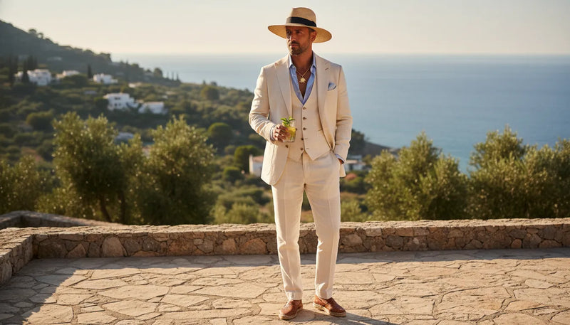 Tenue d'homme pour le solstice d'été : l'élégance solaire
