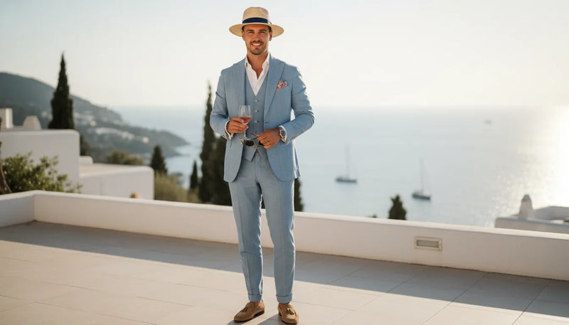 Tenue d'invité de mariage pour homme : l'élégance estivale