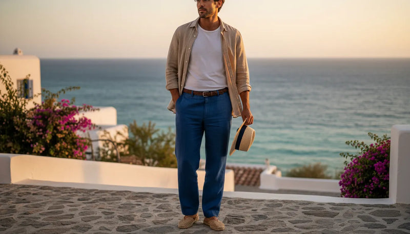 Tenue d'été en lin pour homme : l'art de l'élégance légère