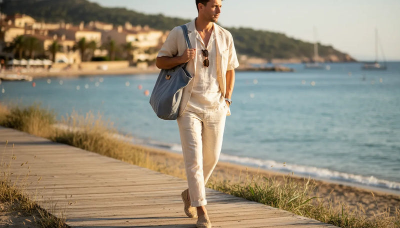 Tenue d'été en lin pour homme : l'élégance décontractée