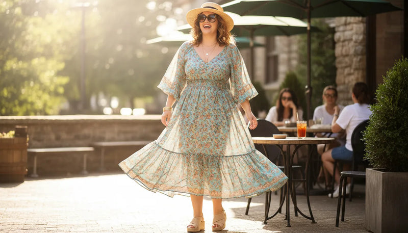 Tenue d'été pour femme ronde : allier style et confort solaire