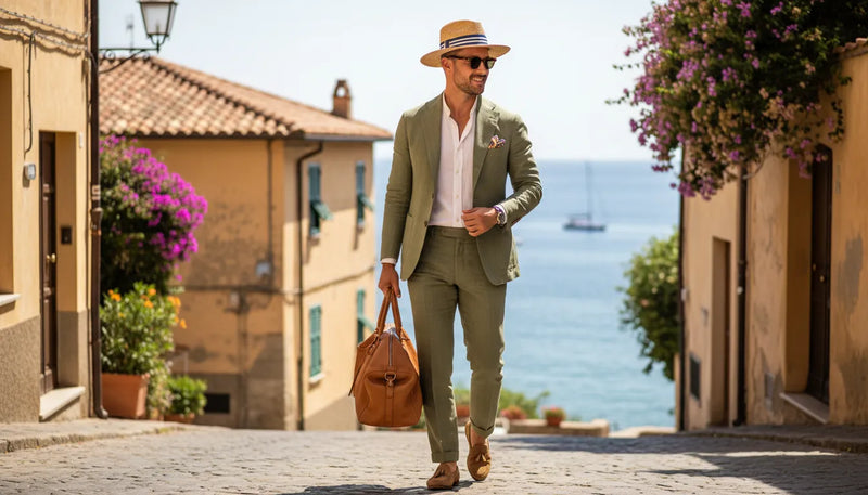 Tenue d'été pour homme en Italie : l'art du style solaire