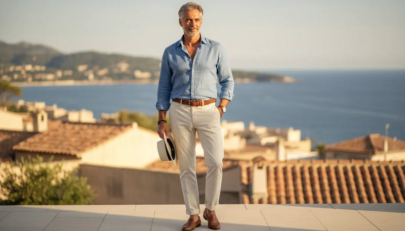 Tenue d'été pour homme mûr : l'art de l'élégance décontractée